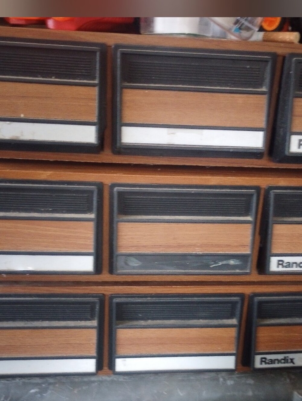 Randix ATD-36 Vintage Wood Cassette Tape Holders Set Of 3